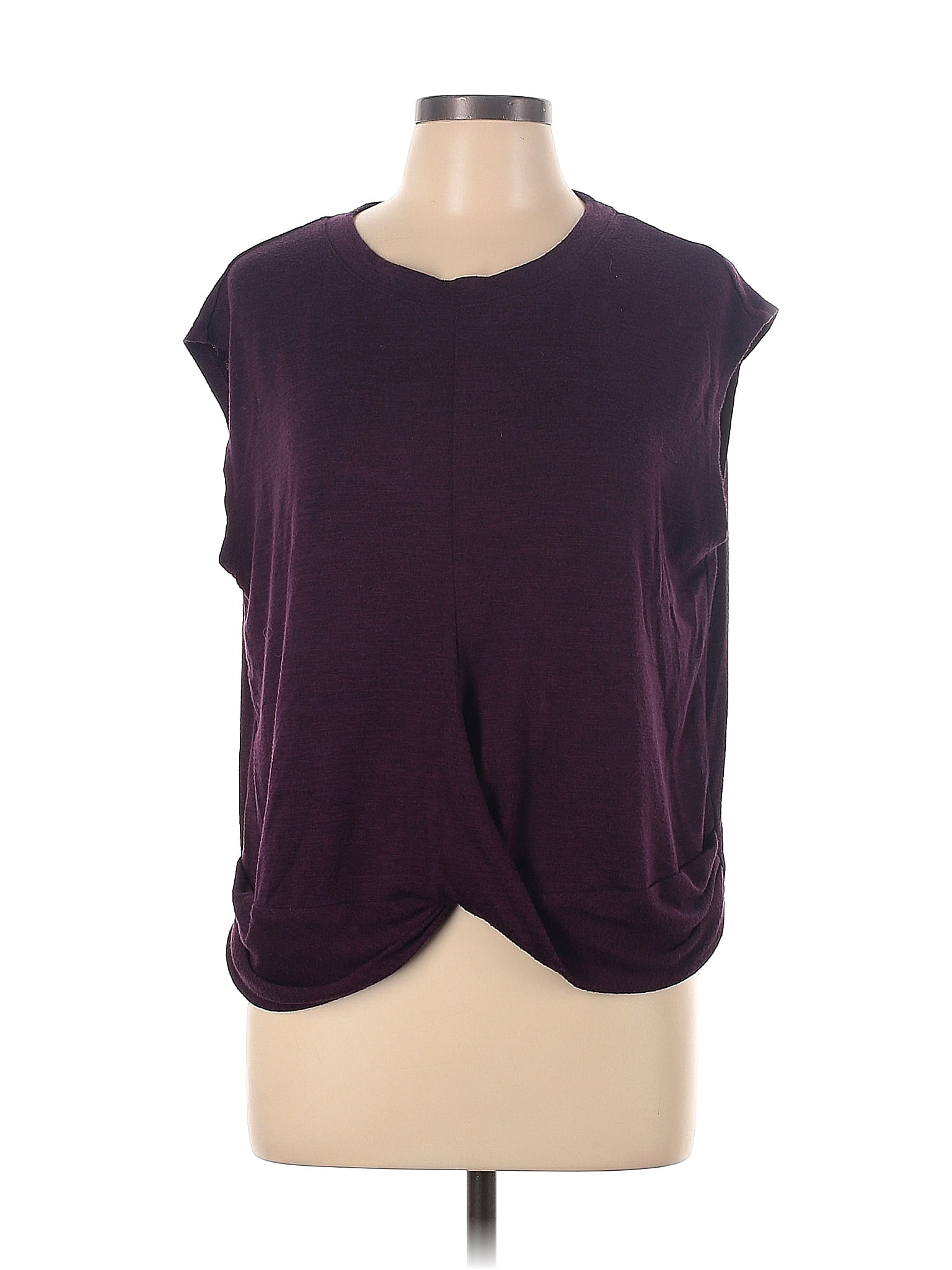 Gap Purple Short Sleeve Top Size L 73 Off Thredup