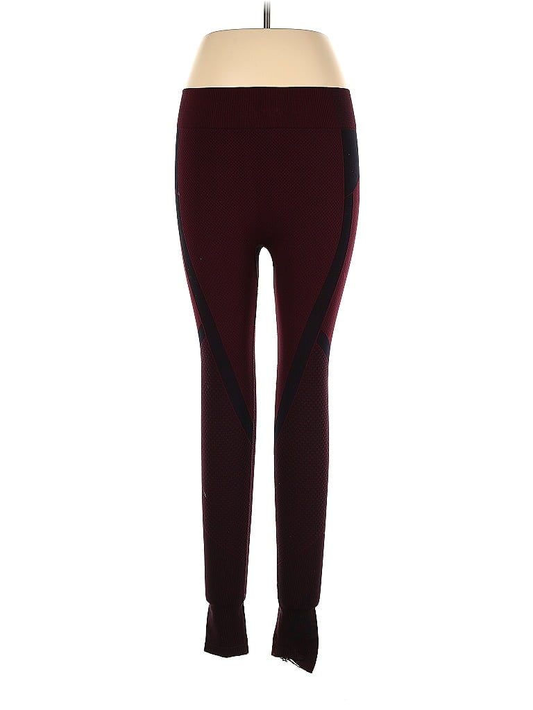 Pre-owned Abercrombie & Fitch Active Pants In Burgundy