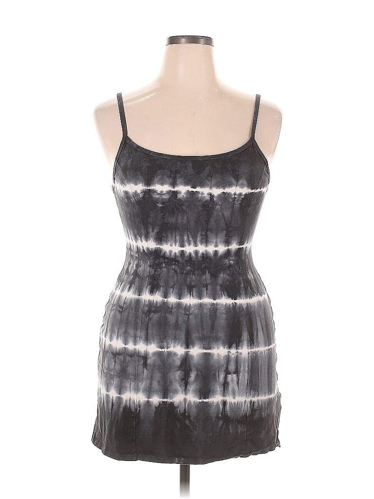 Billabong Tie-dye Acid Wash Print Graphic Gray Casual Dress Size XL - photo 1