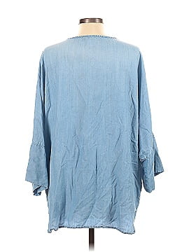 Side Stitch 3/4 Sleeve Blouse (view 2)