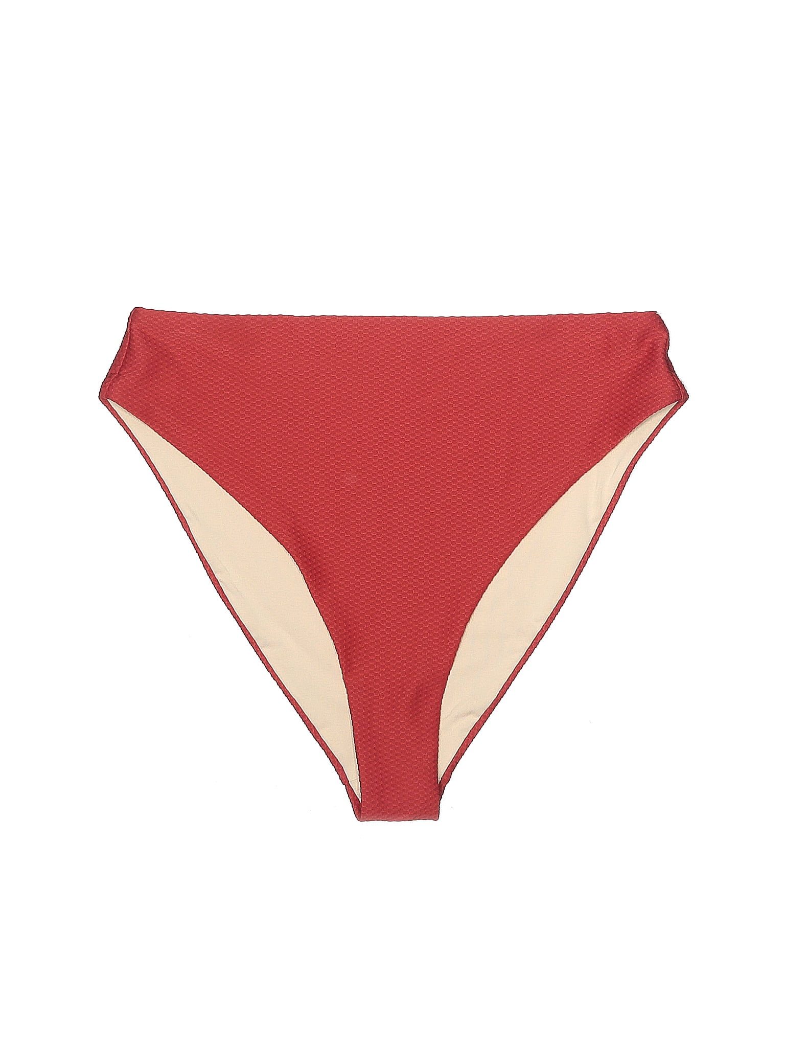 Chelsea28 Solid Chevron herringbone Color Block Red Swimsuit