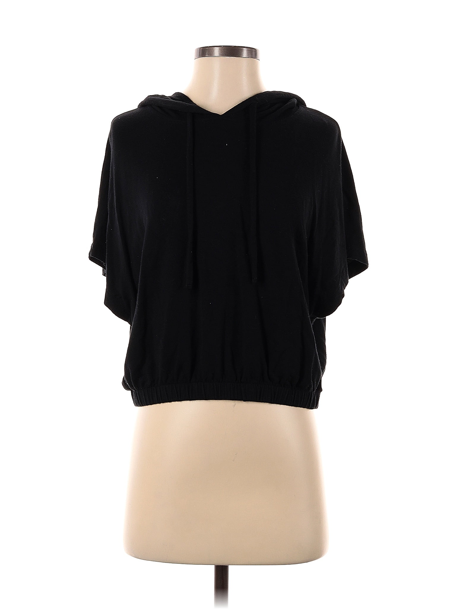 Express Solid Black Short Sleeve Blouse Size S 67 Off Thredup