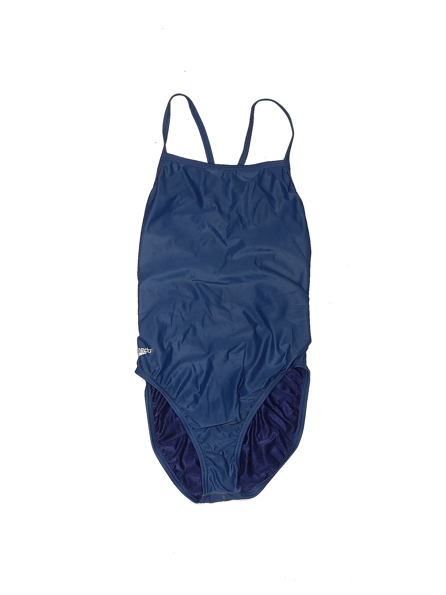 Speedo Solid Navy Blue One Piece Swimsuit Size Med (34) - 41% off | thredUP