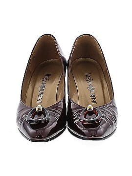 Yves Saint Laurent Vintage Patent Leather with Tortoise Shell Acetate Details Heels (view 2)