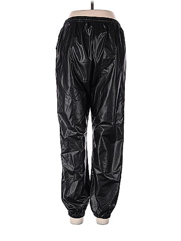 Olivaceous Faux Leather Pants (view 2)