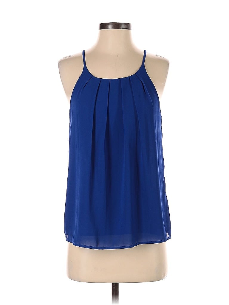 Dna Couture 100% Polyester Blue Sleeveless Blouse Size S - photo 1
