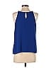Dna Couture 100% Polyester Blue Sleeveless Blouse Size S - photo 2