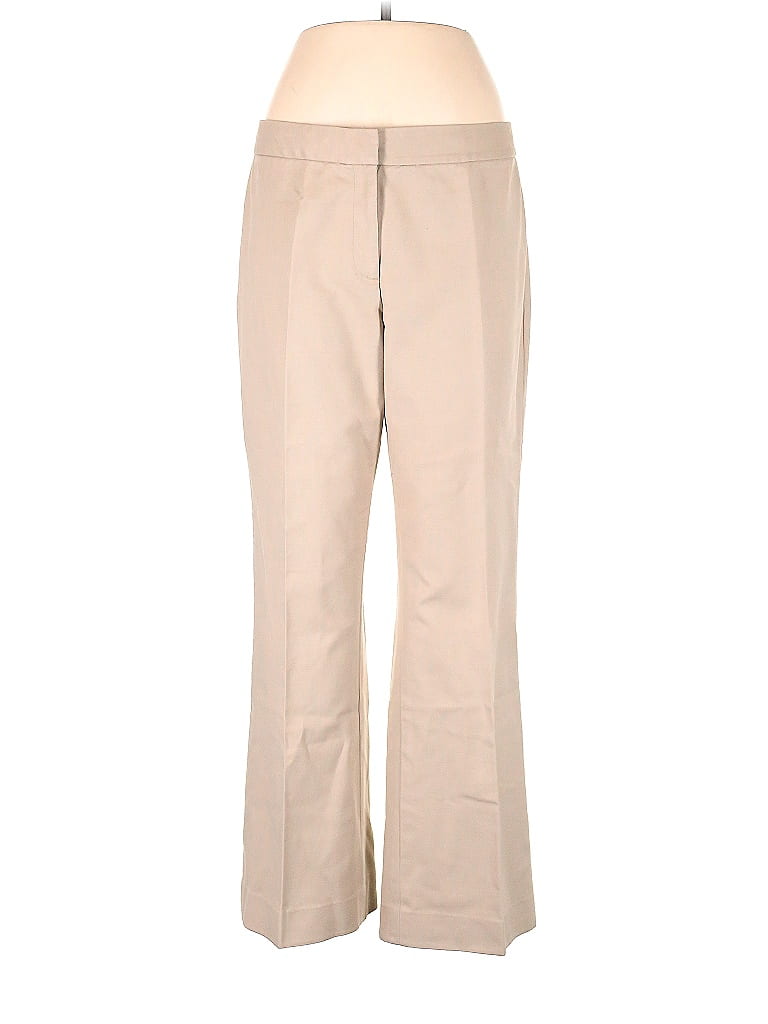 Elie Tahari Solid Tan Dress Pants Size 12 81 off ThredUp