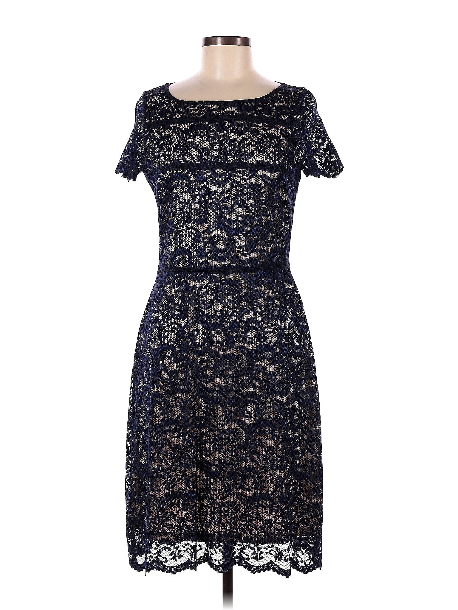 Ivanka Trump Solid Navy Blue Cocktail Dress Size 6 - 78% off | ThredUp