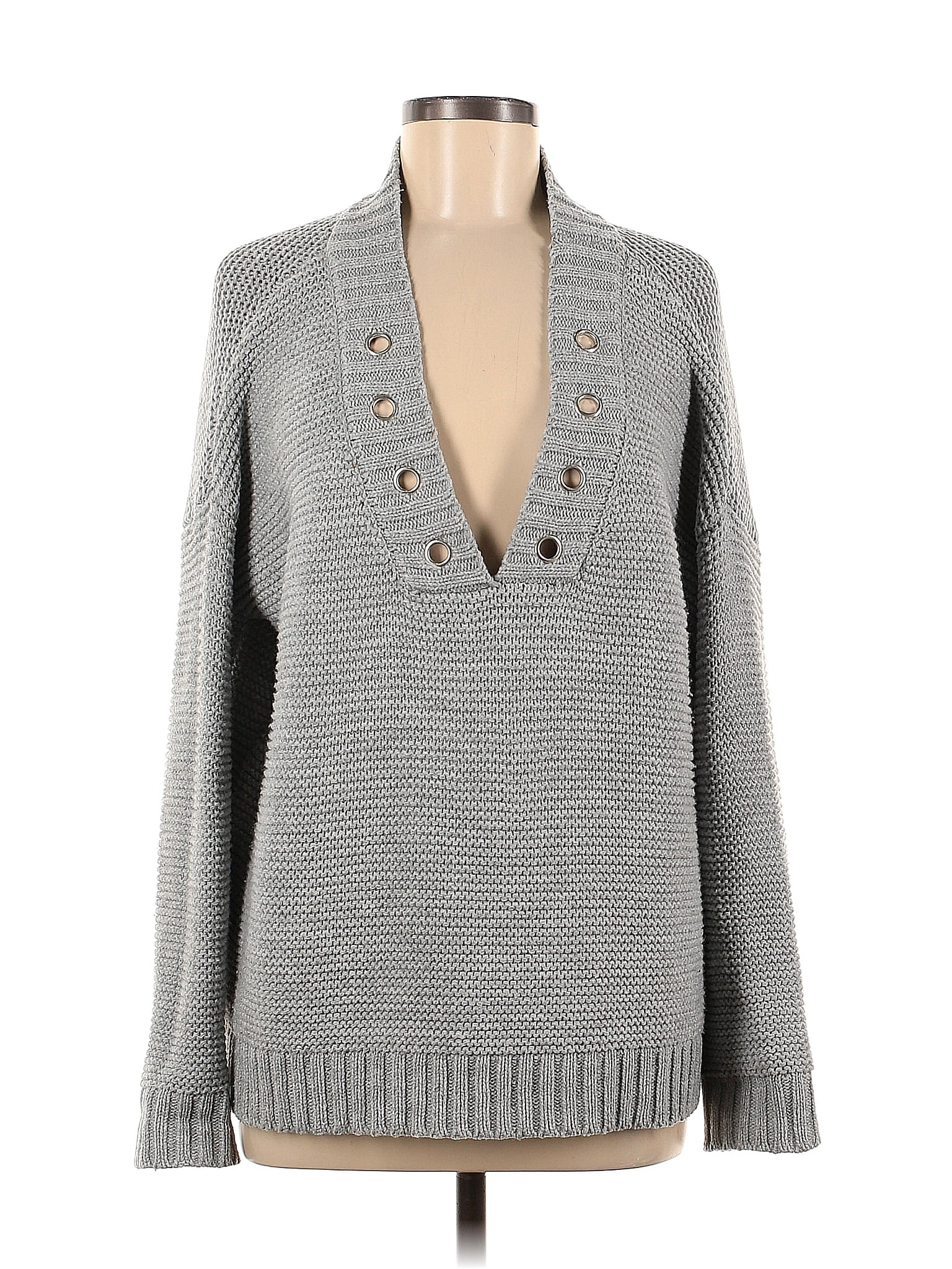 Jack by BB Dakota 100% Acrylic Solid Gray Pullover Sweater Size M - 69% ...