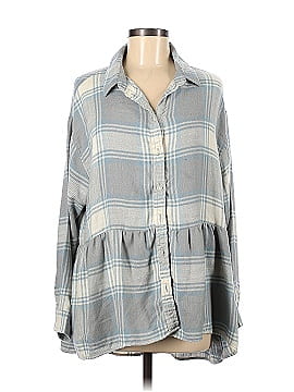 American Eagle Outfitters Long Sleeve Button-Down Shirt (view 1)