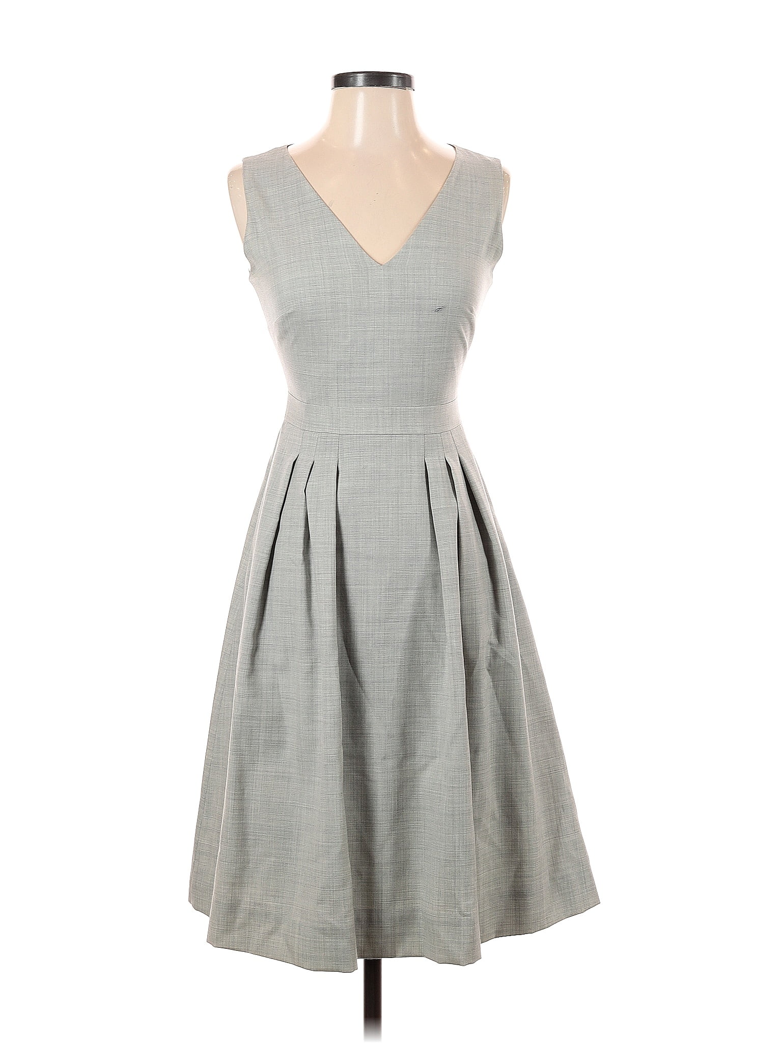 J.Crew 100% Wool Solid Gray Casual Dress Size 000 - 72% off | ThredUp