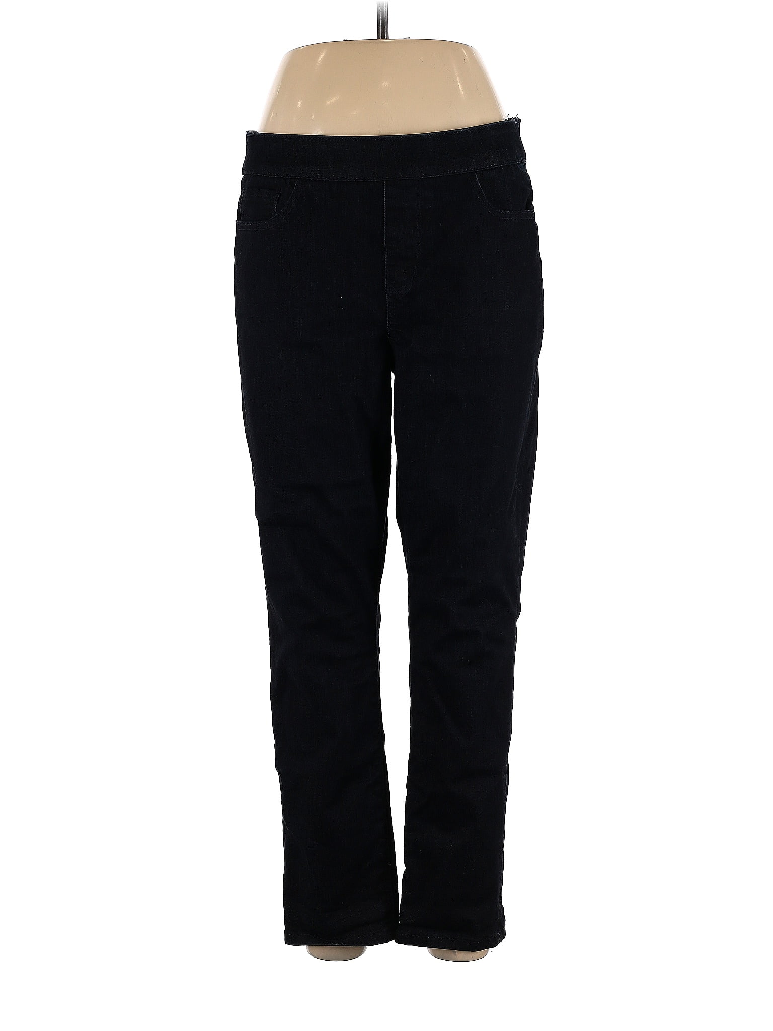 Croft & Barrow Solid Black Jeans Size 12 (Petite) - 55% off