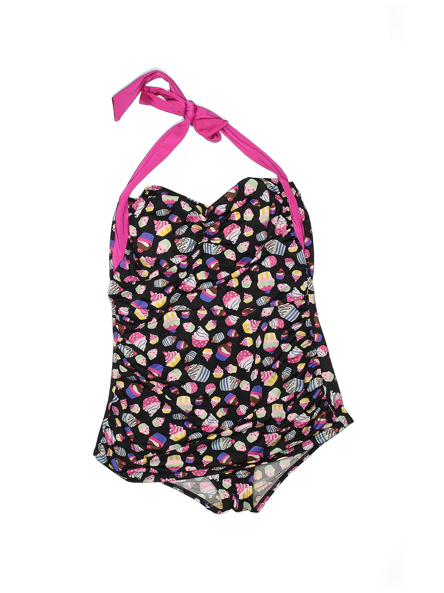 Girl Howdy Multi Color Black One Piece Swimsuit Size 16 61 off ThredUp