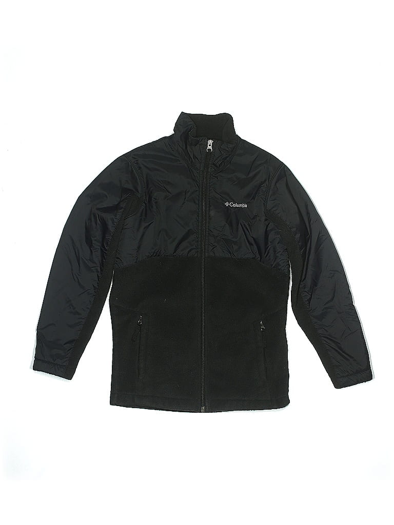 Columbia 100% Polyester Solid Black Jacket Size M (Kids) - photo 1