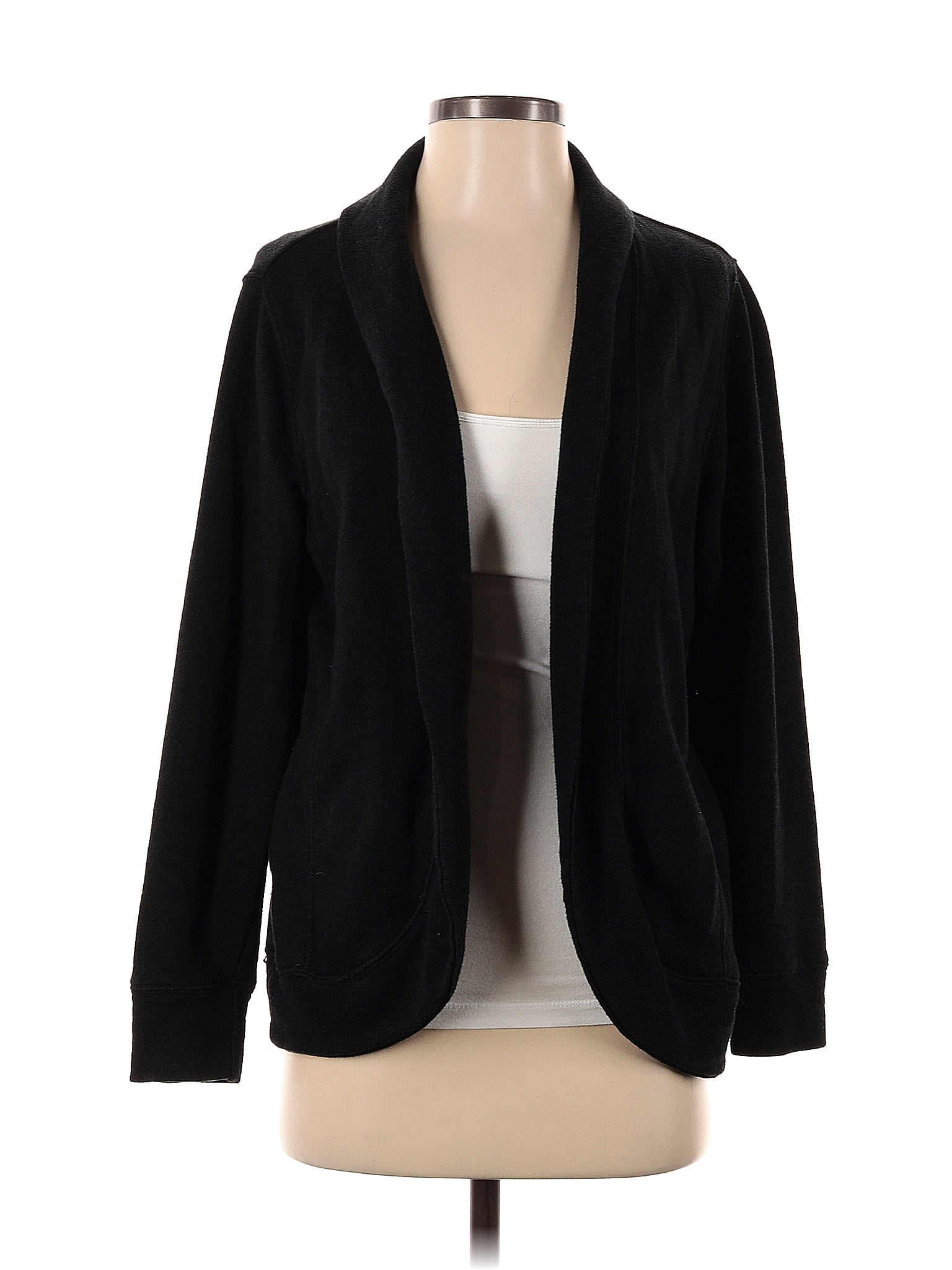 Ecote Color Block Solid Black Cardigan Size Xs 70 Off Thredup