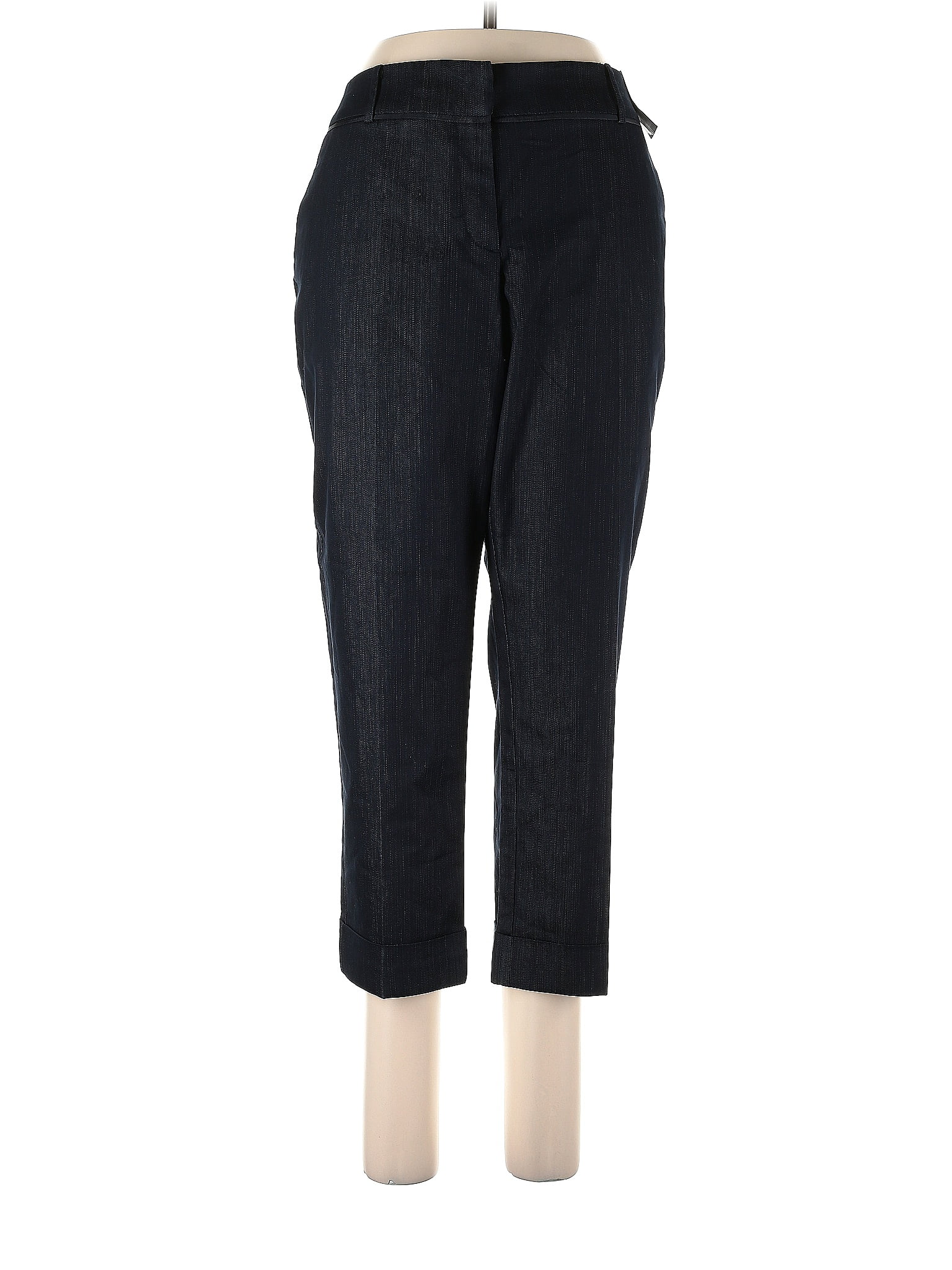 7th Avenue Design Studio New York & Company Black Blue Casual Pants
