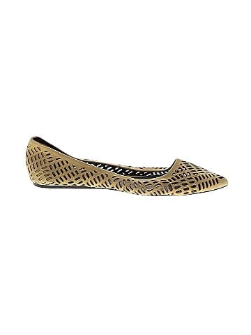 Gold flats hot sale size 10