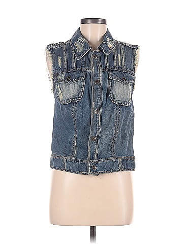 Free people sales denim vest