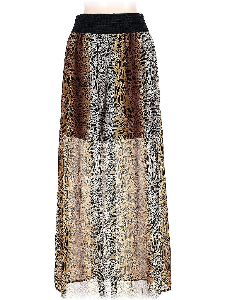 Pre-owned No Boundaries Formal Skirt In Brown