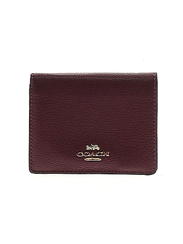 Burgundy hot sale coach wallet