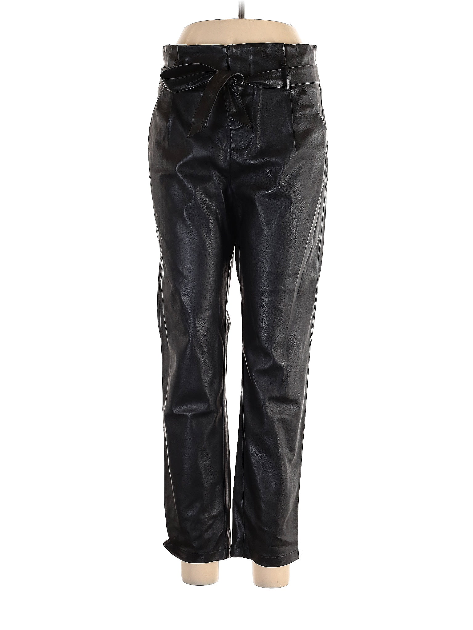 Lucy Faux Leather Pant Black