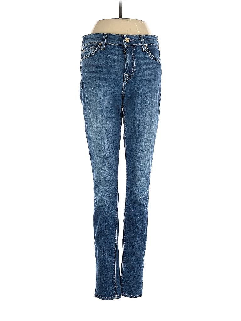 Pre-owned 7 For All Mankind Jeans In Blue