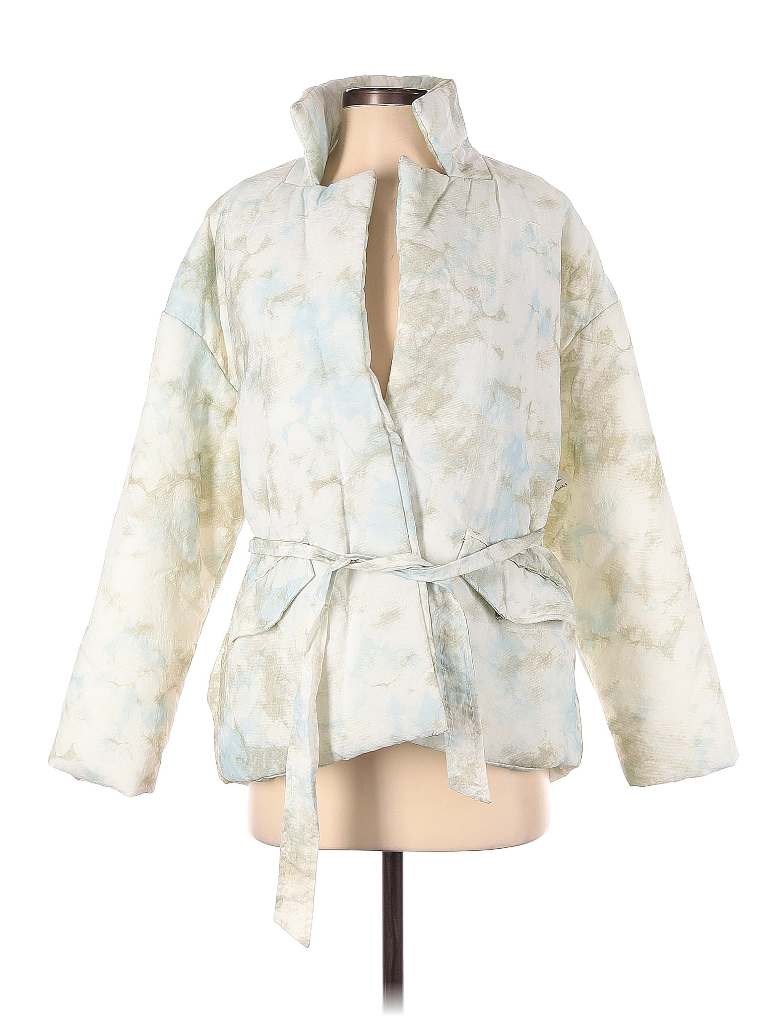 Blank NYC 100 Nylon Floral Ivory Coat Size XS 67 off thredUP