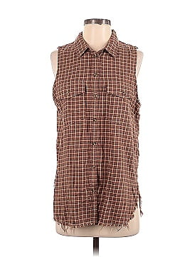 American Eagle Outfitters Sleeveless Button-Down Shirt (view 1)
