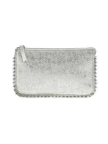 Zara silver online clutch