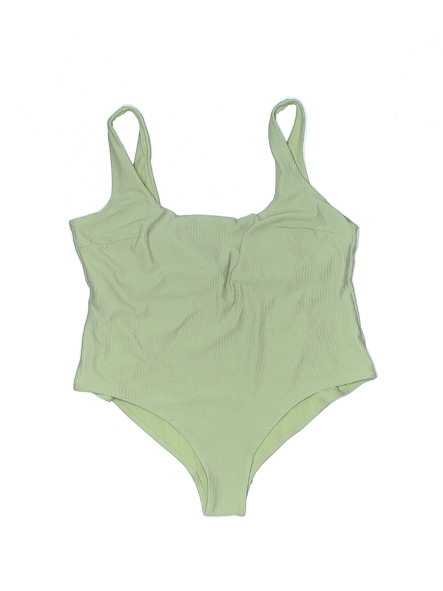 Handm Solid Green One Piece Swimsuit Size Xxl 37 Off Thredup