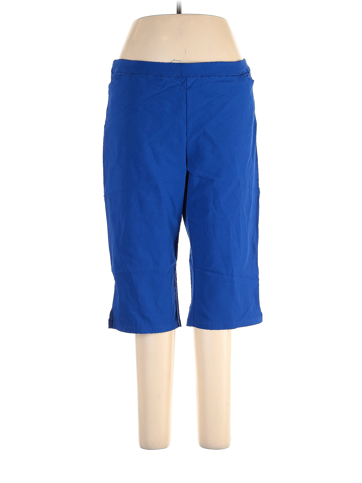 Susan Graver Solid Sapphire Blue Cargo Pants Size 1X (Plus) - 67% off ...