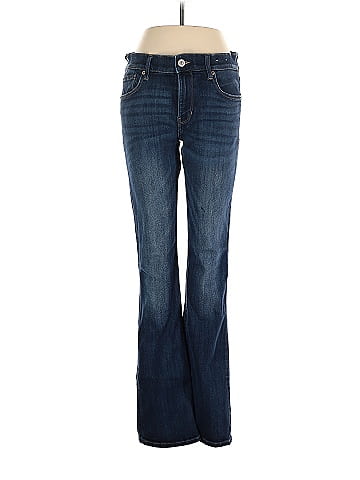 Express Solid Blue Jeans Size 4 - 75% off