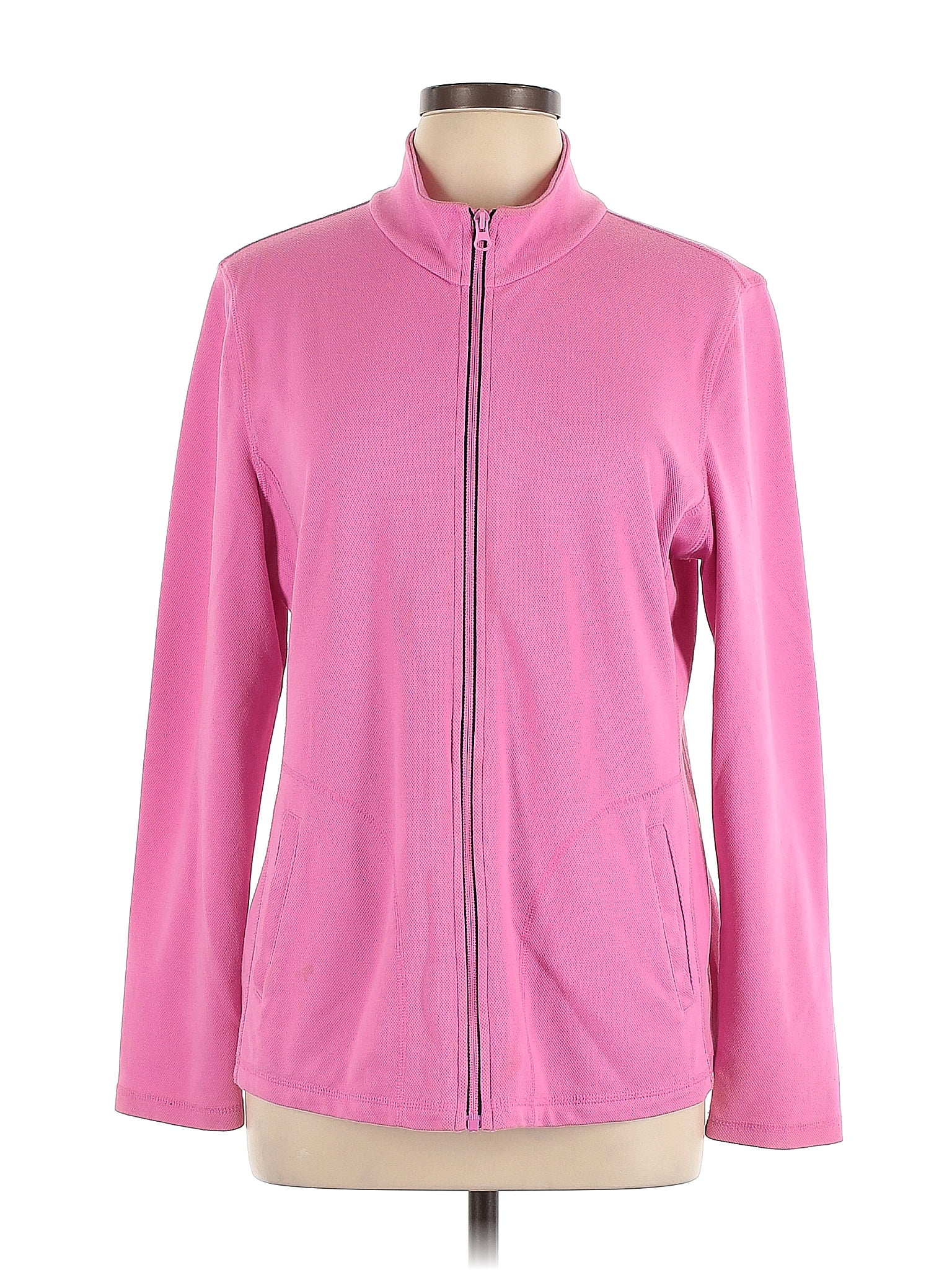 T By Talbots Pink Track Jacket Size L 70 Off Thredup