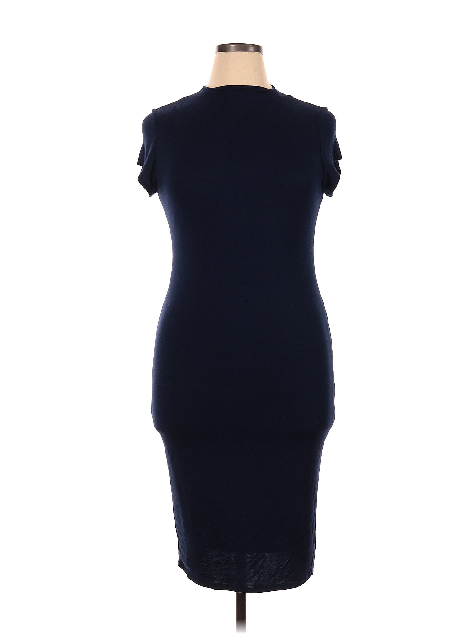 Stella Luce Solid Navy Blue Casual Dress Size Xl 57 Off Thredup