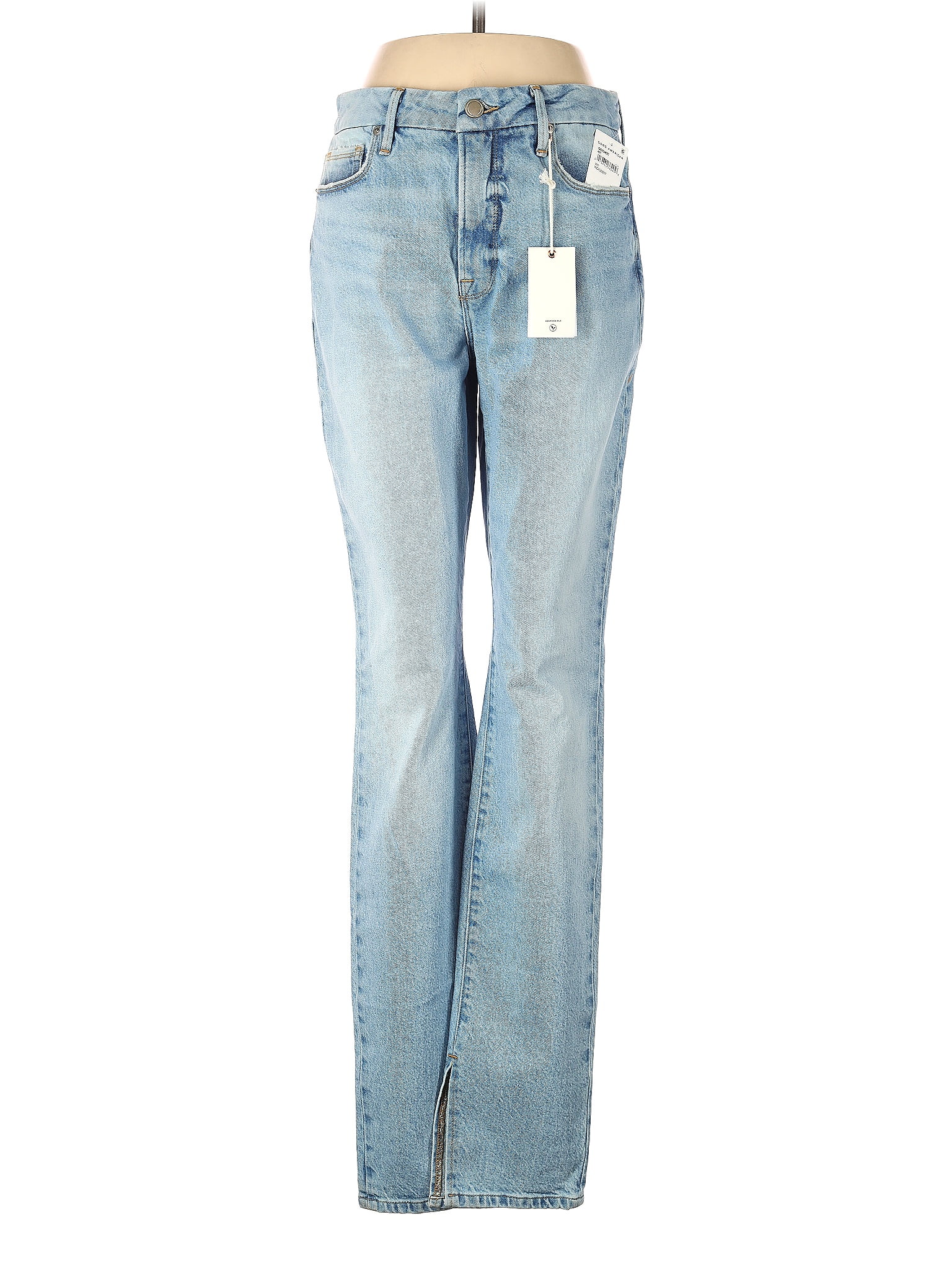 Good American Solid Blue Jeans Size 6 62 off ThredUp