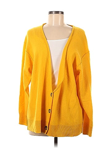 Free people hot sale yellow cardigan