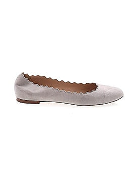 Chloé Suede Scalloped Accent Ballet Flats (view 1)