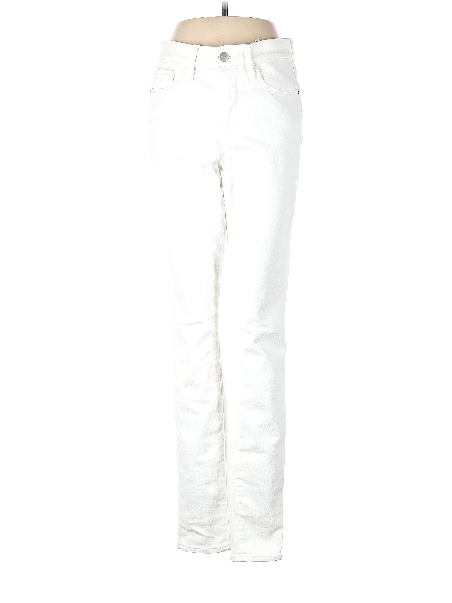 Athleta Solid White Ivory Jeans Size 6 (Tall) - 71% off | ThredUp