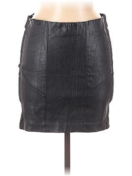 Zara W&B Collection Faux Leather Skirt (view 1)