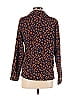 Bobeau 100% Polyester Floral Polka Dots Animal Print Brown Blazer Size XS - photo 2