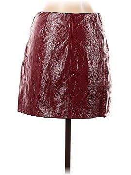 Trf Denim Rules Faux Leather Skirt (view 2)