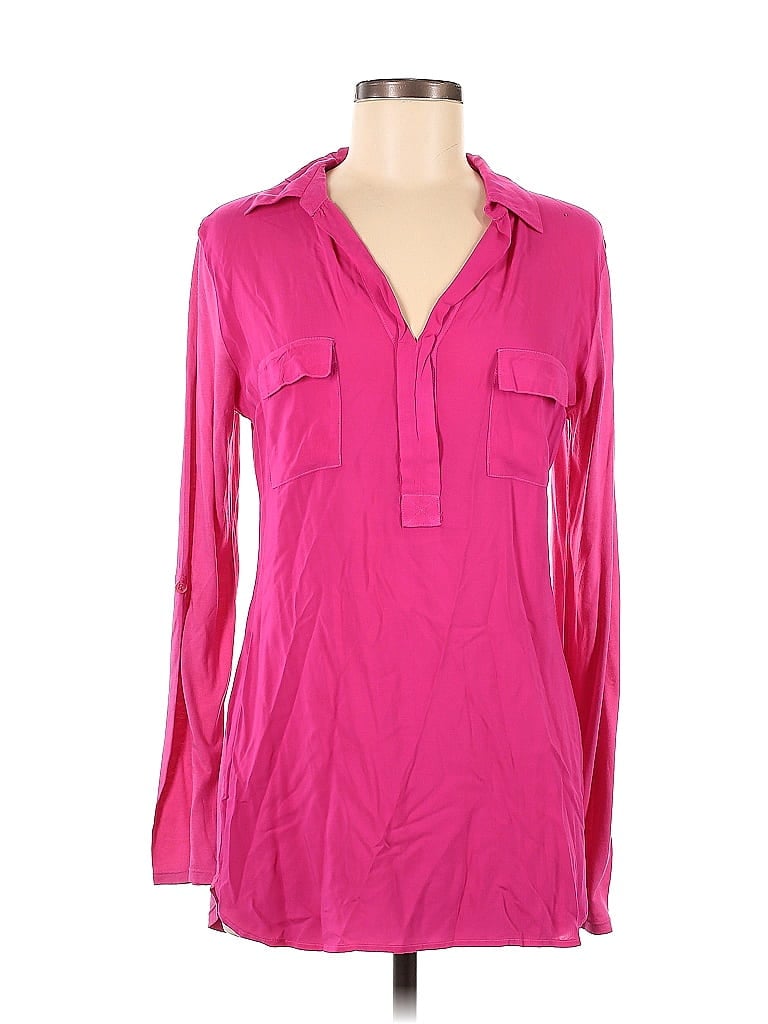 Splendid 100% Rayon Pink Long Sleeve Top Size M - photo 1