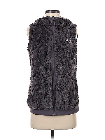 North face fuzzy outlet vest