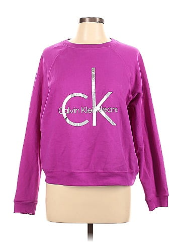 Calvin klein 2025 purple sweatshirt