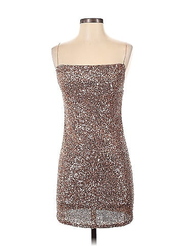 Topshop on sale metallic dress