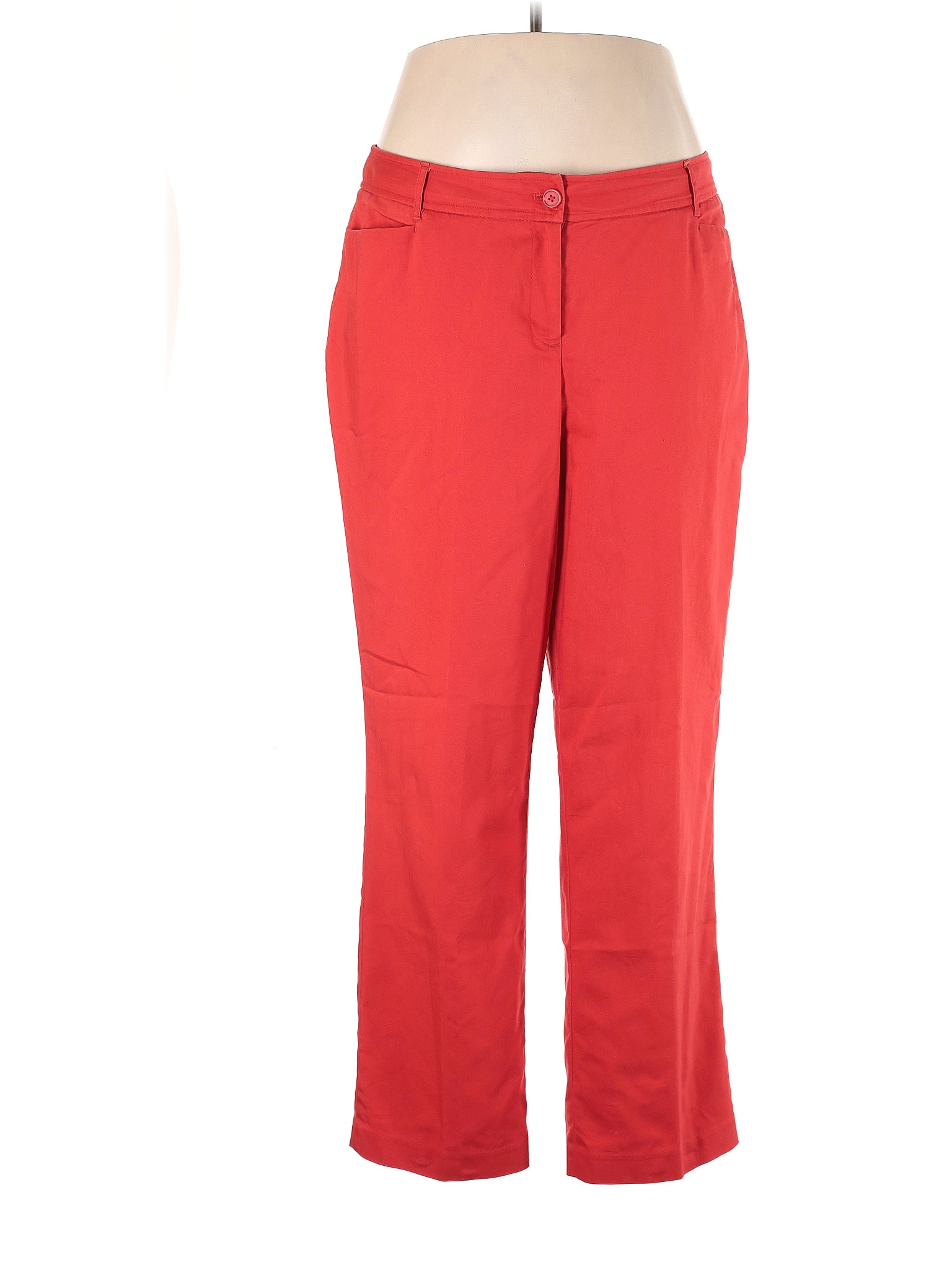 Lane Bryant Solid Red Dress Pants Size 18 (Plus) - 64% off | ThredUp