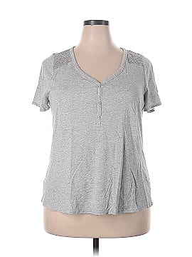 Lane Bryant Outlet Short Sleeve Henley (view 1)