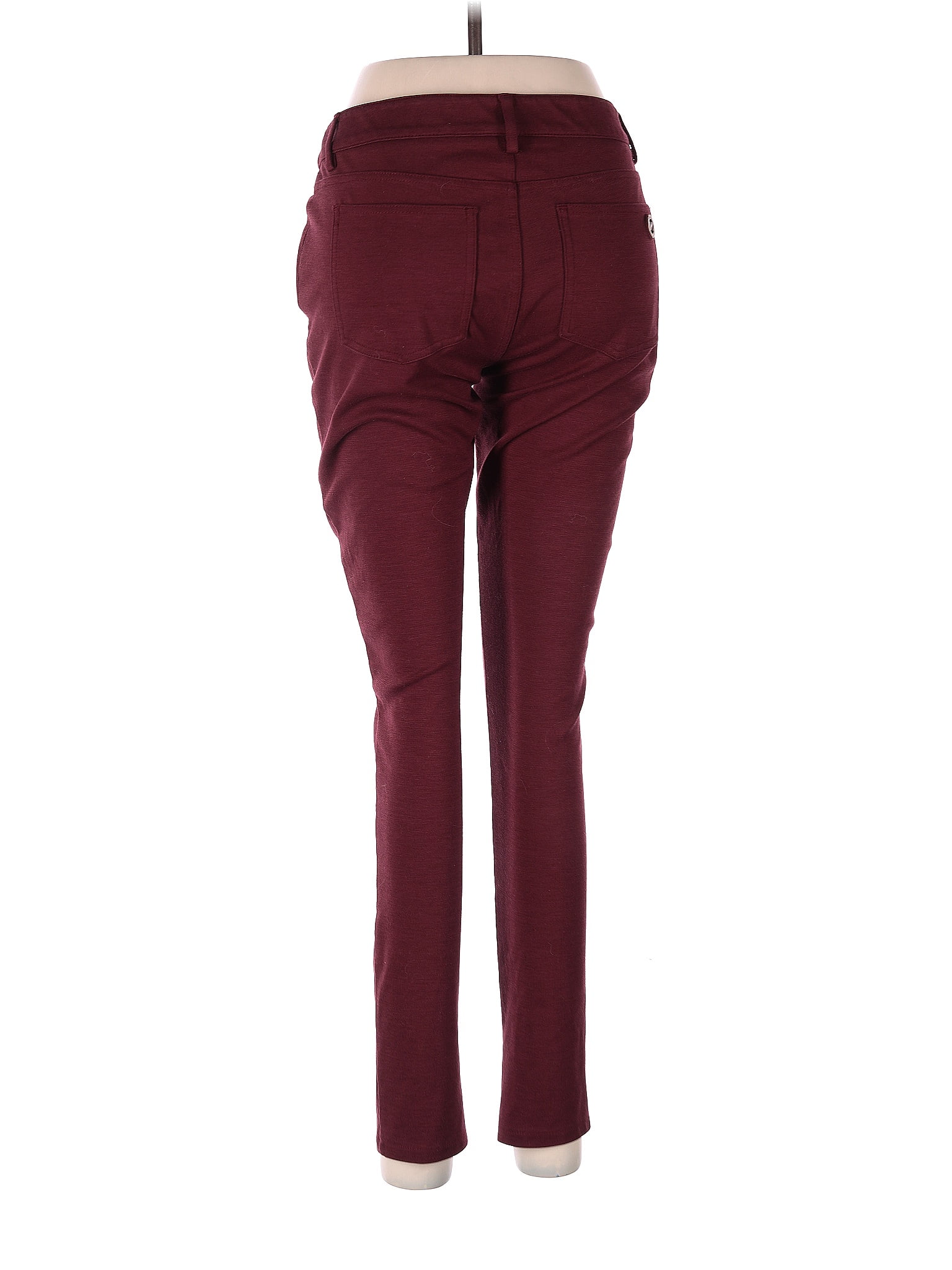 Lou & Grey for LOFT Solid Maroon Burgundy Casual Pants Size M - 69% off