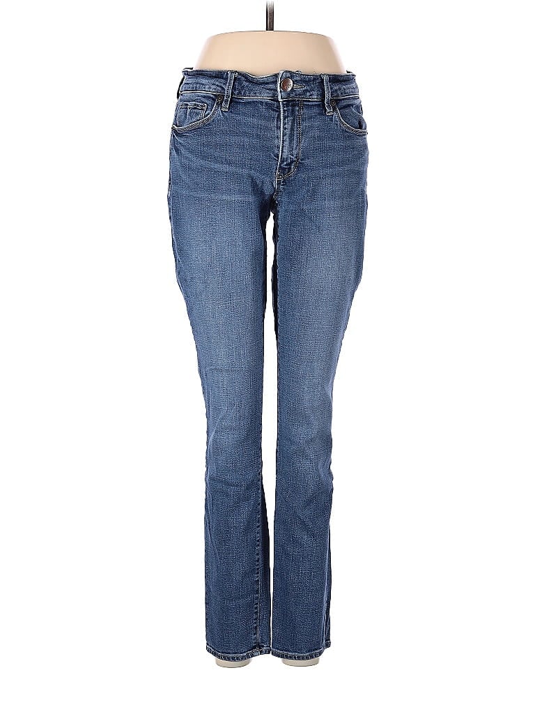 Ann Taylor LOFT Solid Blue Jeans 28 Waist - 70% off | ThredUp